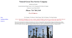 Desktop Screenshot of naturalgreentreeservice.com